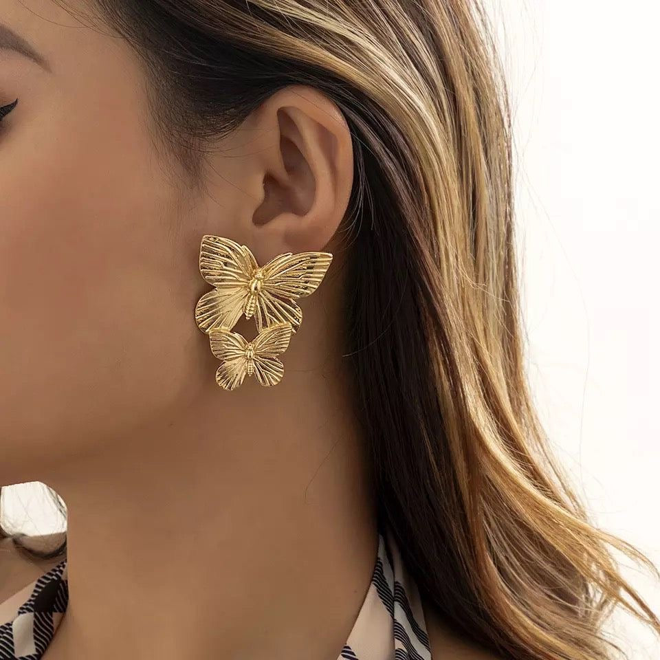 Stylish butterfly design earrings